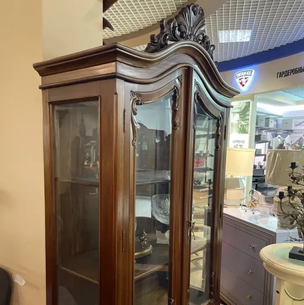 Витрина с 2 ящиками МИГ215 DCCGB-M купить в интернет магазине Мебель из массива. Звоните +7 495 961-63-63 Мебель Индонезии